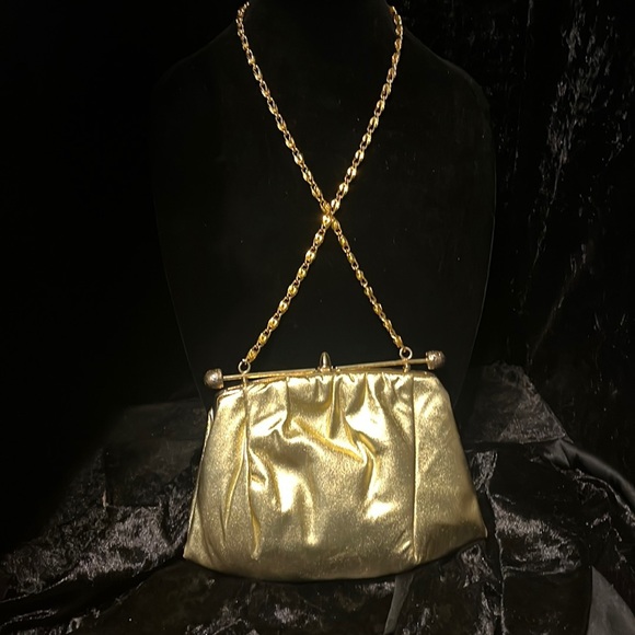 Ande’ Gold Evening Bag - Picture 1 of 8